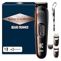 King C. Gillette Kit Regolabarba Uomo, 1 Testina