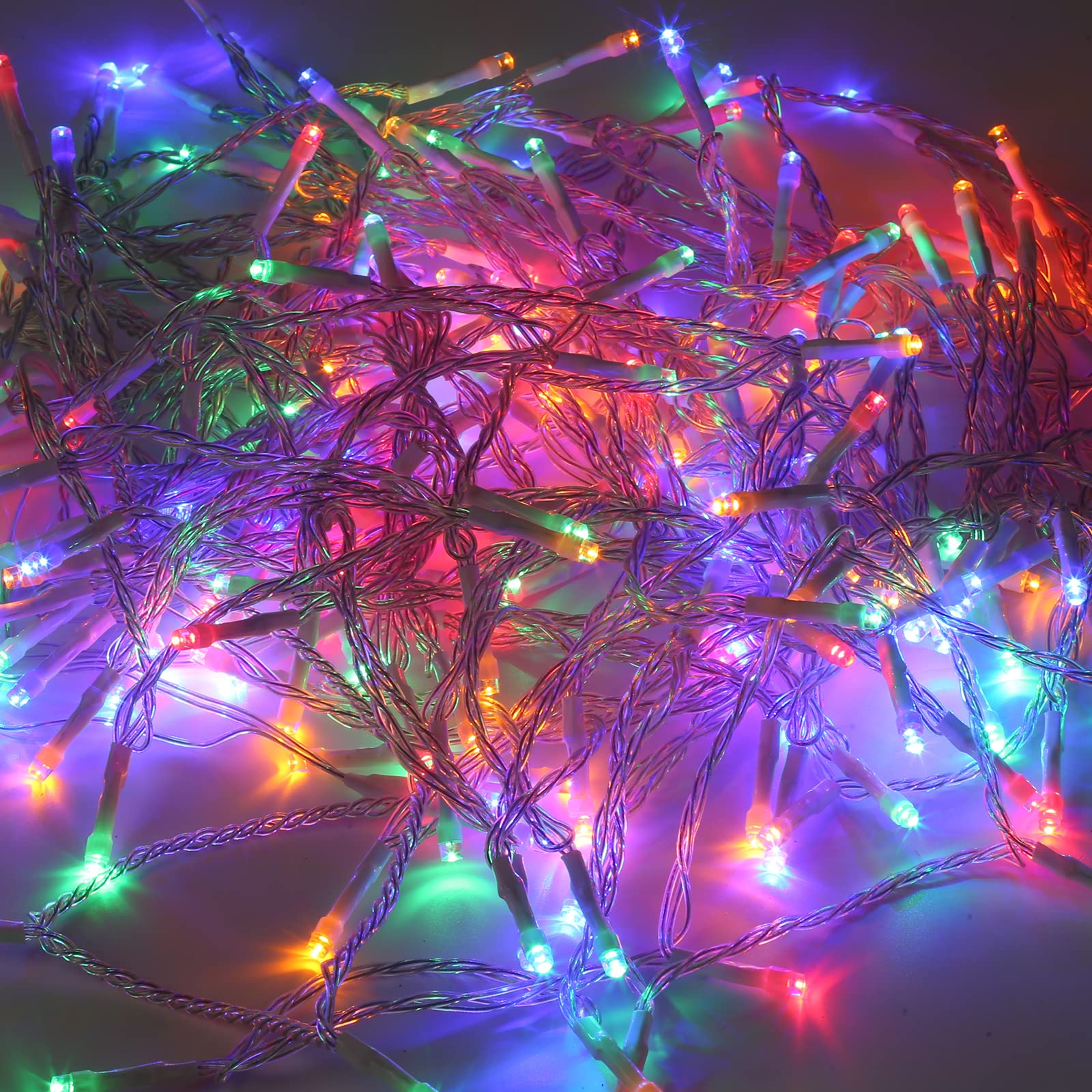 Eulenke Siatka świetlna na zewnątrz i wewnątrz, 4,5 x 1,6 m, 300 diod LED, kolorowa siatka świetlna z 8 trybami + funkcja pamięci, IP44, do dekoracji balkonów, ogrodów i domów