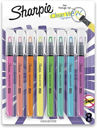 Sharpie Clear View - marcatextos