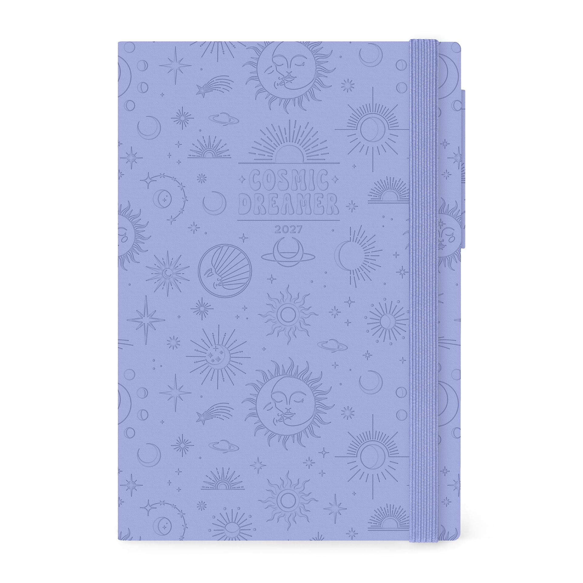 Legami Cosmic Lilac Daily Diary Large 2027, 12 Months, 17 x 24 cm