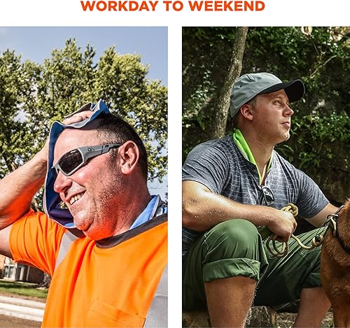 Miniatura 5 de Ergodyne Chill Its 6602MF - Toalla de enfriamiento, material de microfibra suave, UPF 50+, lima, 41 x 9.84 pulgadas