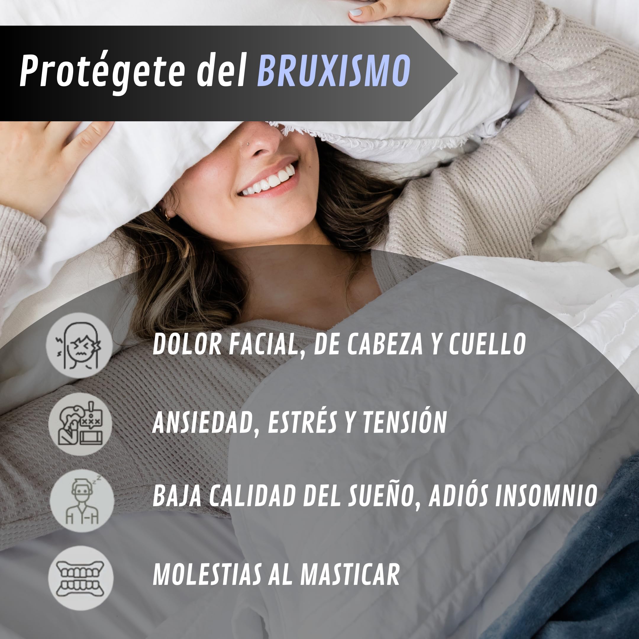LittleCreators Ferula de Descarga Protector Bucal Pack 4 pcs Bruxismo Nocturno