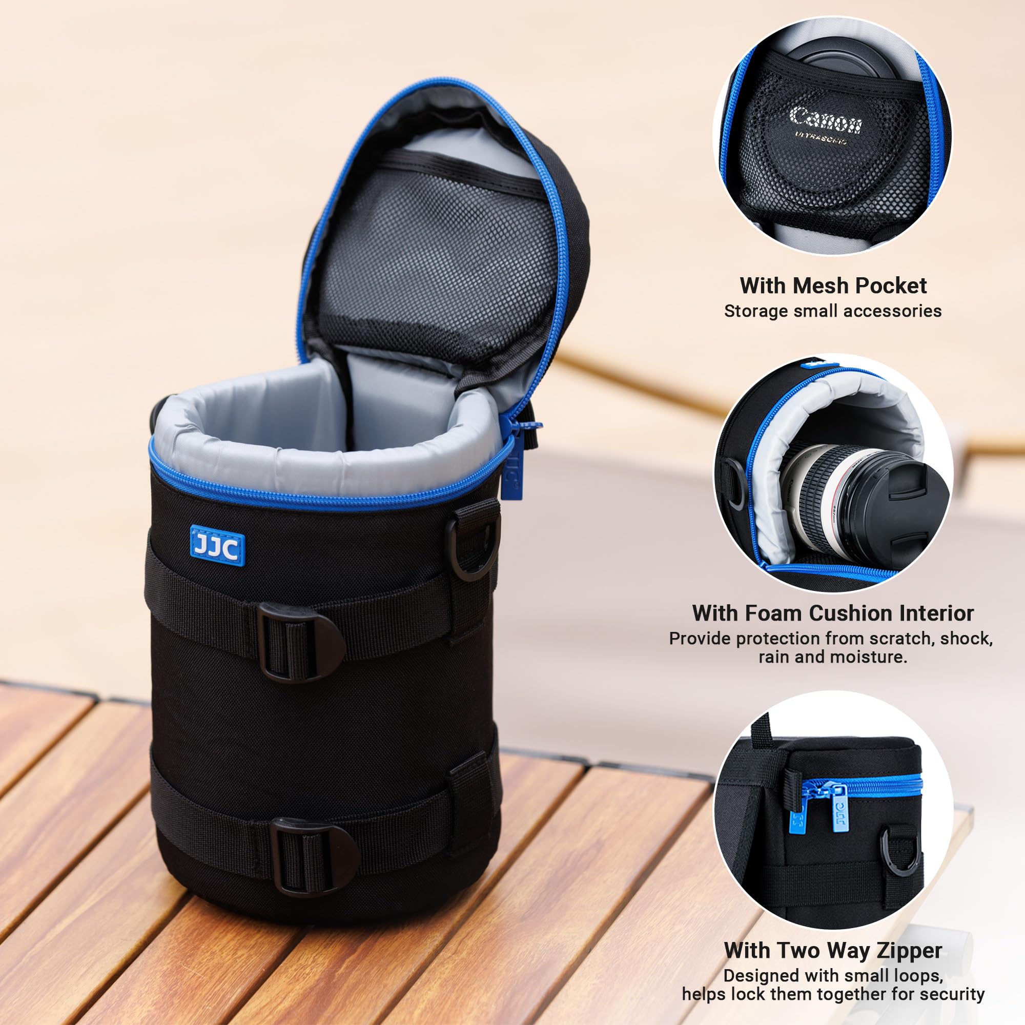 Amazon.com : JJC Deluxe Lens Carrying Case Bag for Canon EF 70