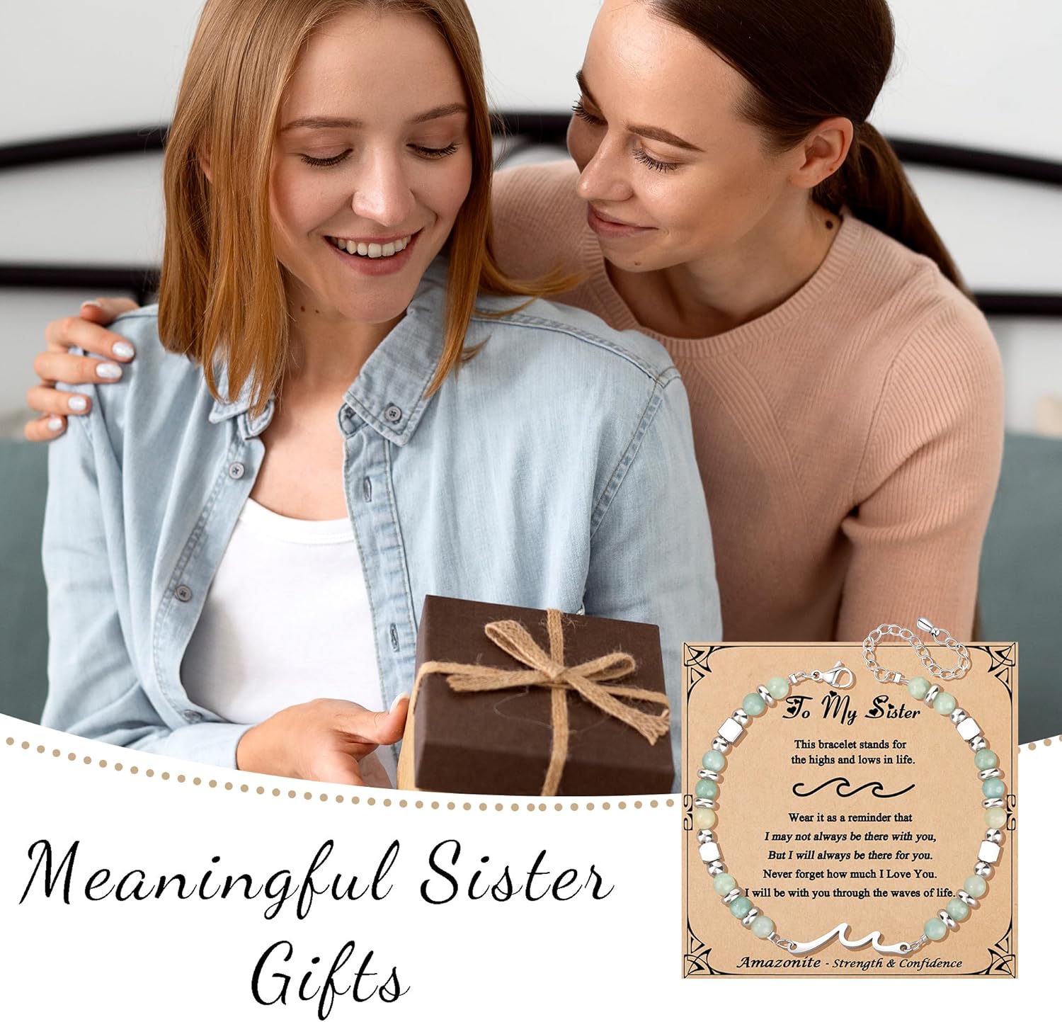 JoycuFF 𝗚𝗶𝗳𝘁𝘀 𝗳𝗼𝗿 𝗪𝗼𝗺𝗲𝗻 𝗪𝗮𝘃𝗲 𝗕𝗿𝗮𝗰𝗲𝗹𝗲𝘁 Valentines Mothers Day Birthday Anniversary Christmas Meaningful Gifts Unique Wave Bracelets for Women - Image 7