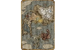 ELDEN RING Map Game Poster Metal Tin Sign