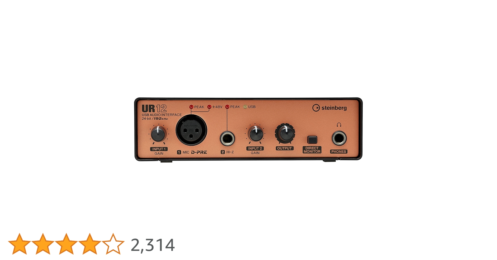 Steinberg スタインバーグ UR12 USBオーディオインターフェイス Amazon.co.jp: Steinberg スタインバーグ USB オーディオ