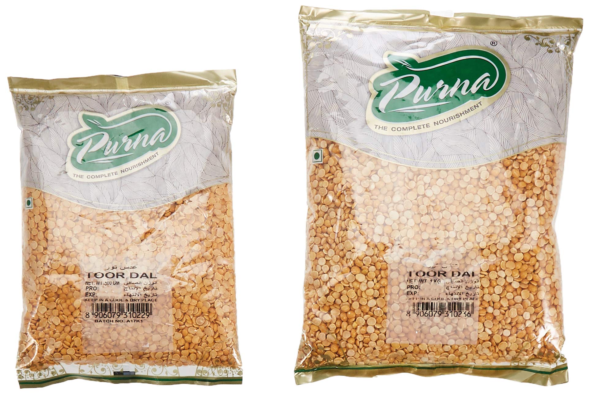 Purna Toor Dal - 1 Kg + 500 Gm (Pack Of 2)