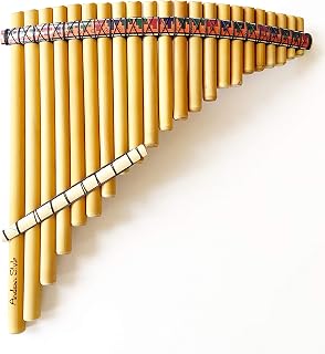 professional tenor pan flute 22 tubes tuned in G major (440) made of natural and quality bamboo pouch is included