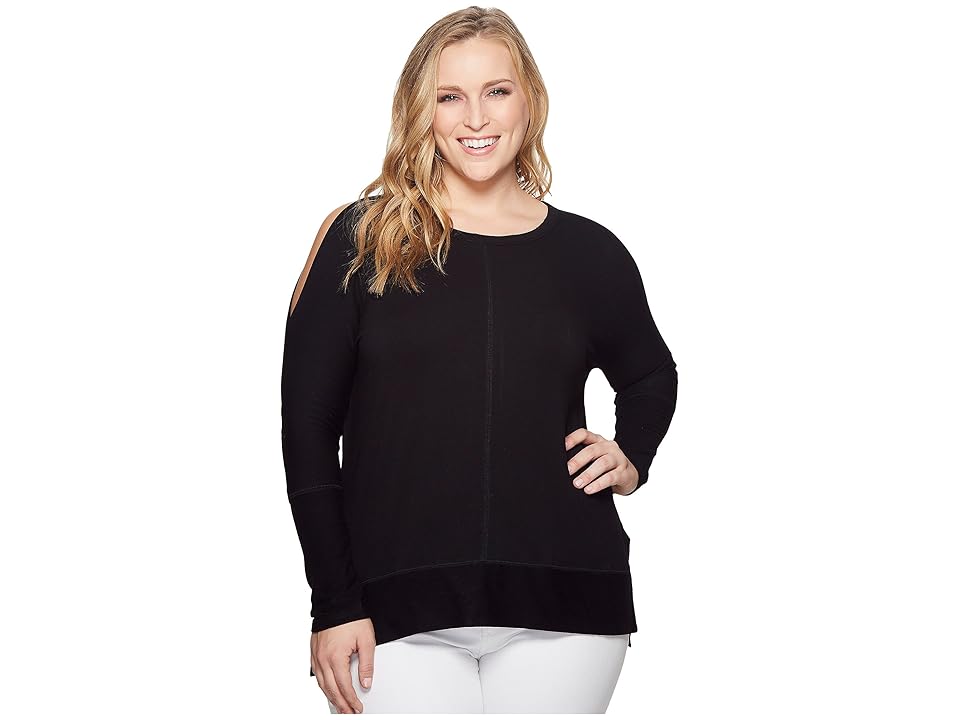 

KARI LYN Plus Size Andreea Top (Black) Women's Clothing