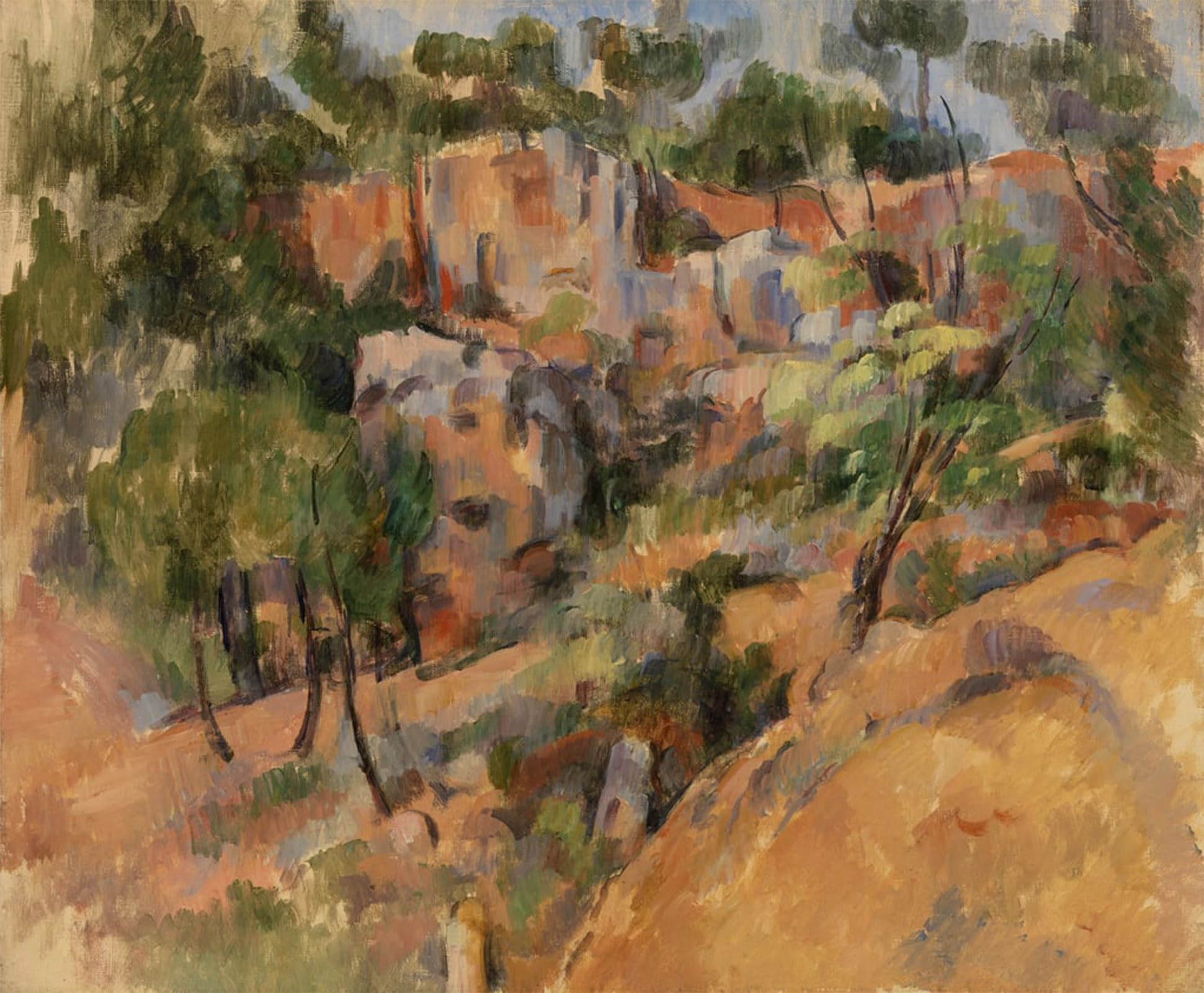 Cuadro pintura al óleo de Cézanne para transformar tu salón con arte clásico de 60x90cm 5