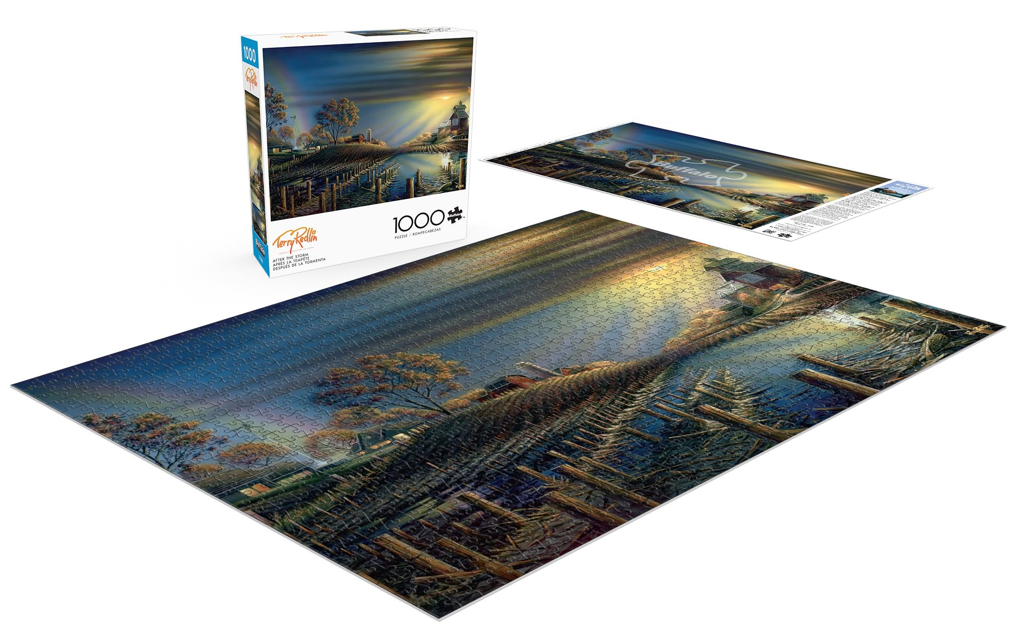Buffalo Games - Terry Redlin – After The Storm – Puzzle de 1000 pièces pour Adultes – Puzzle Stimulant Parfait pour Les soirées de Jeu – La Taille finie est de 68 x 50 cm