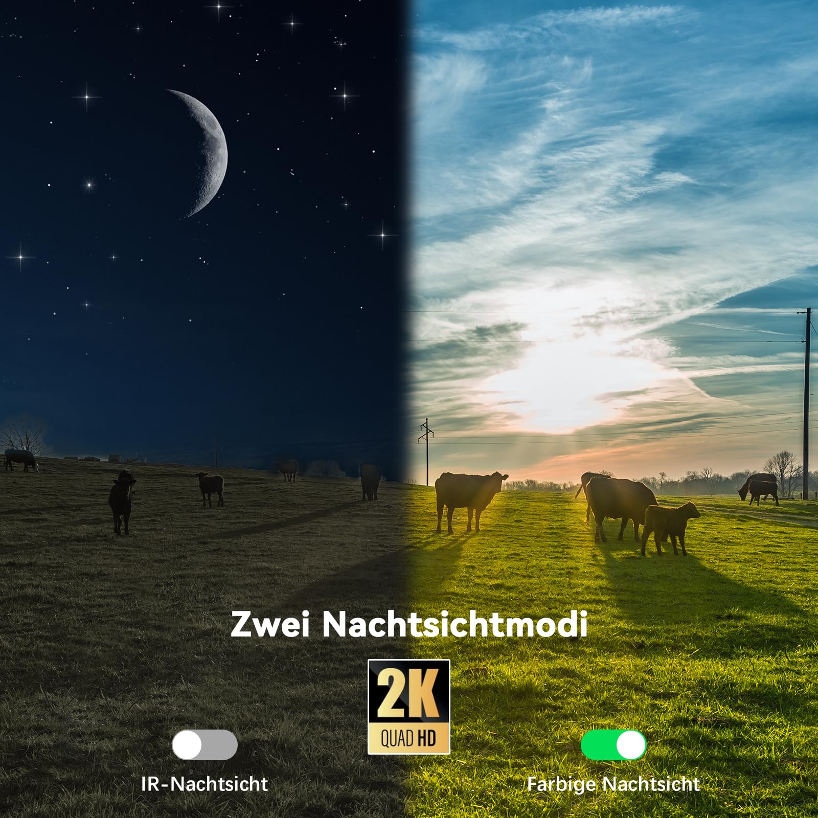 Xega 4G LTE Caméra Surveillance Solaire avec Carte Sim 2K HD Caméra Extérieure sans Fil inclinable à 355°/90° Caméra de Surveillance sans WiFi Vision Nocturne Détection de Mouvement IP66