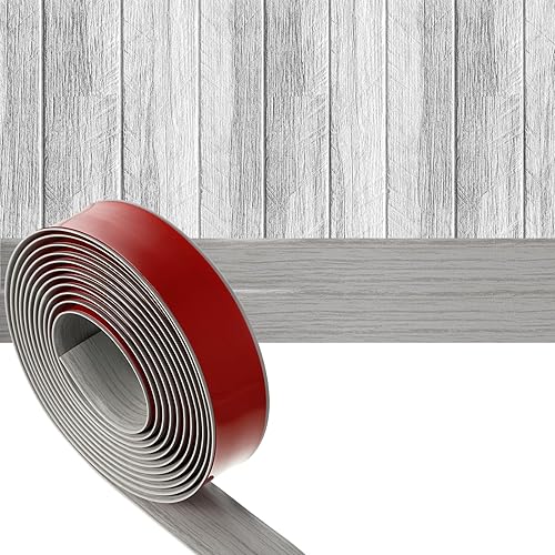 Miniatura 8 de Tira de transición de suelo autoadhesiva, tira de vinilo para suelo, tira de suelo laminada de 1.57 pulgadas de ancho, tira divisora plana de piso