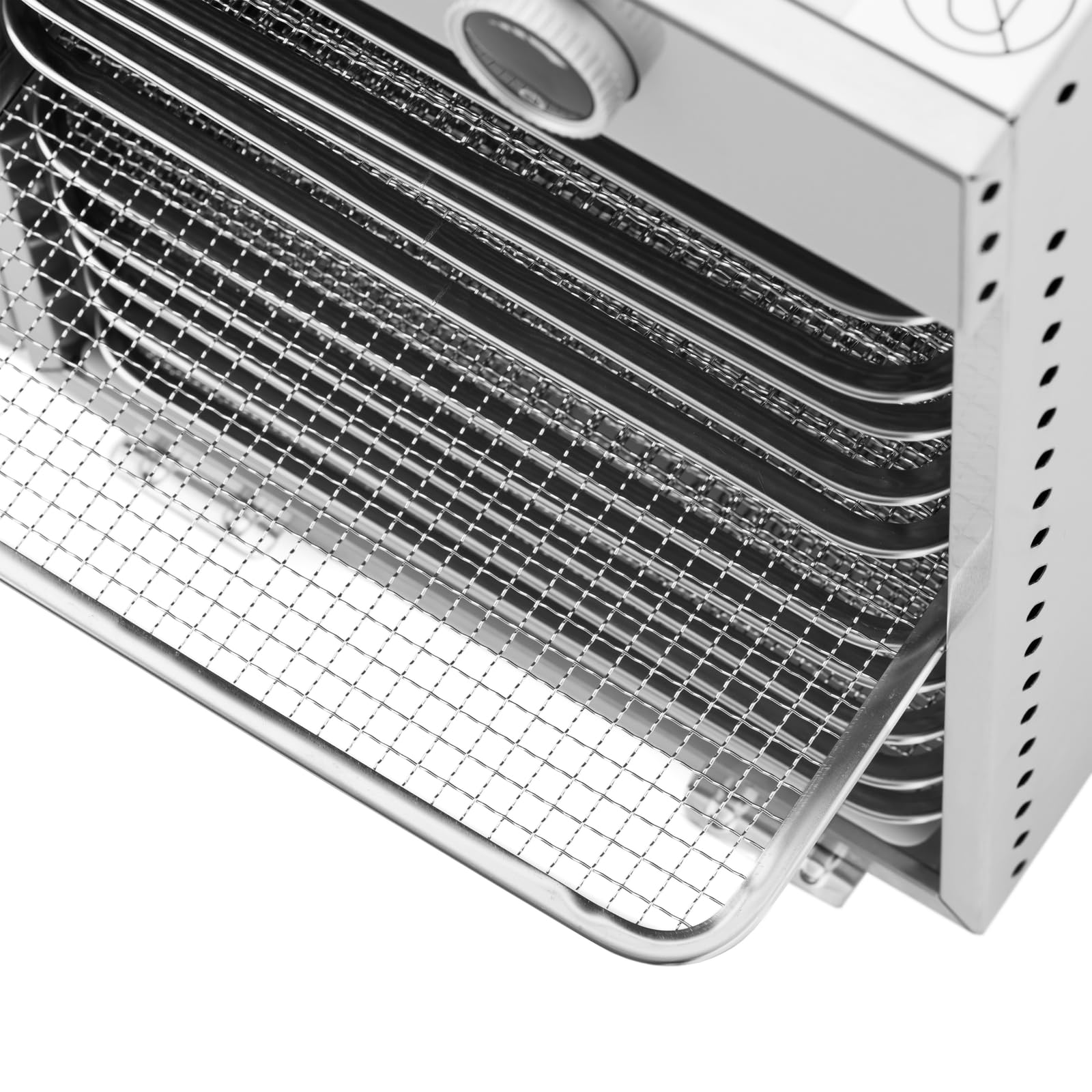 Royal Catering Déshydrateur automatique 1000 W 12 étages 40 l Minuteur jusqu'à 24 h 20-90 °C En acier inoxydable Pour bœuf Jerky Anneaux de pommes Tranches de légumes Herbes Déshydrateur de fruits
