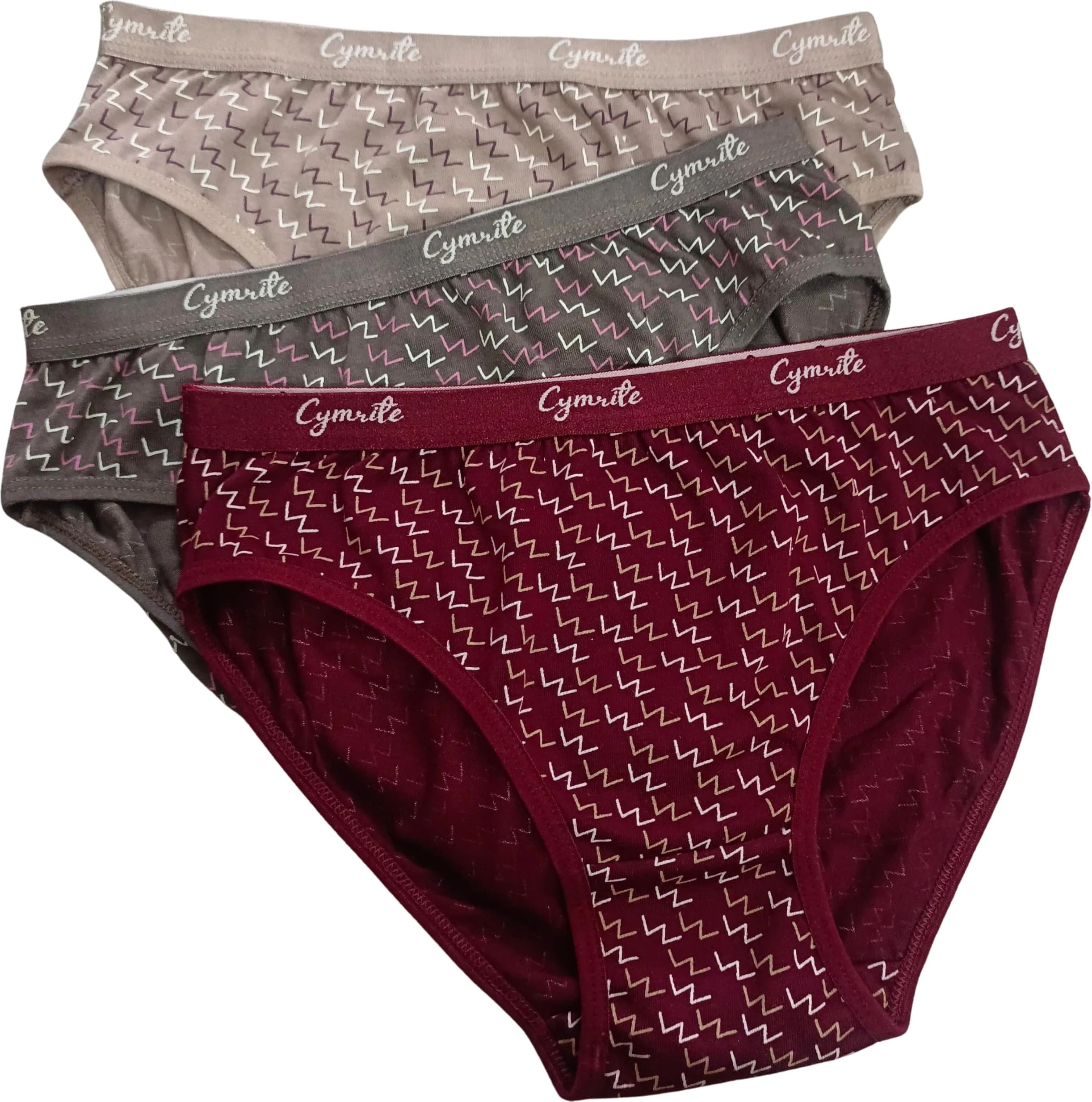 Women’s Cotton Panties Soft Breathable Mid Rise Multicolour Everyday Comfort InnerUse_Pack of 3_w_Parent-image-28