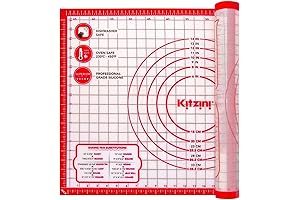 Kitzini Silicone Pastry Mat: Your Non-Slip Pie Mat Roll Out and Baking Companion
