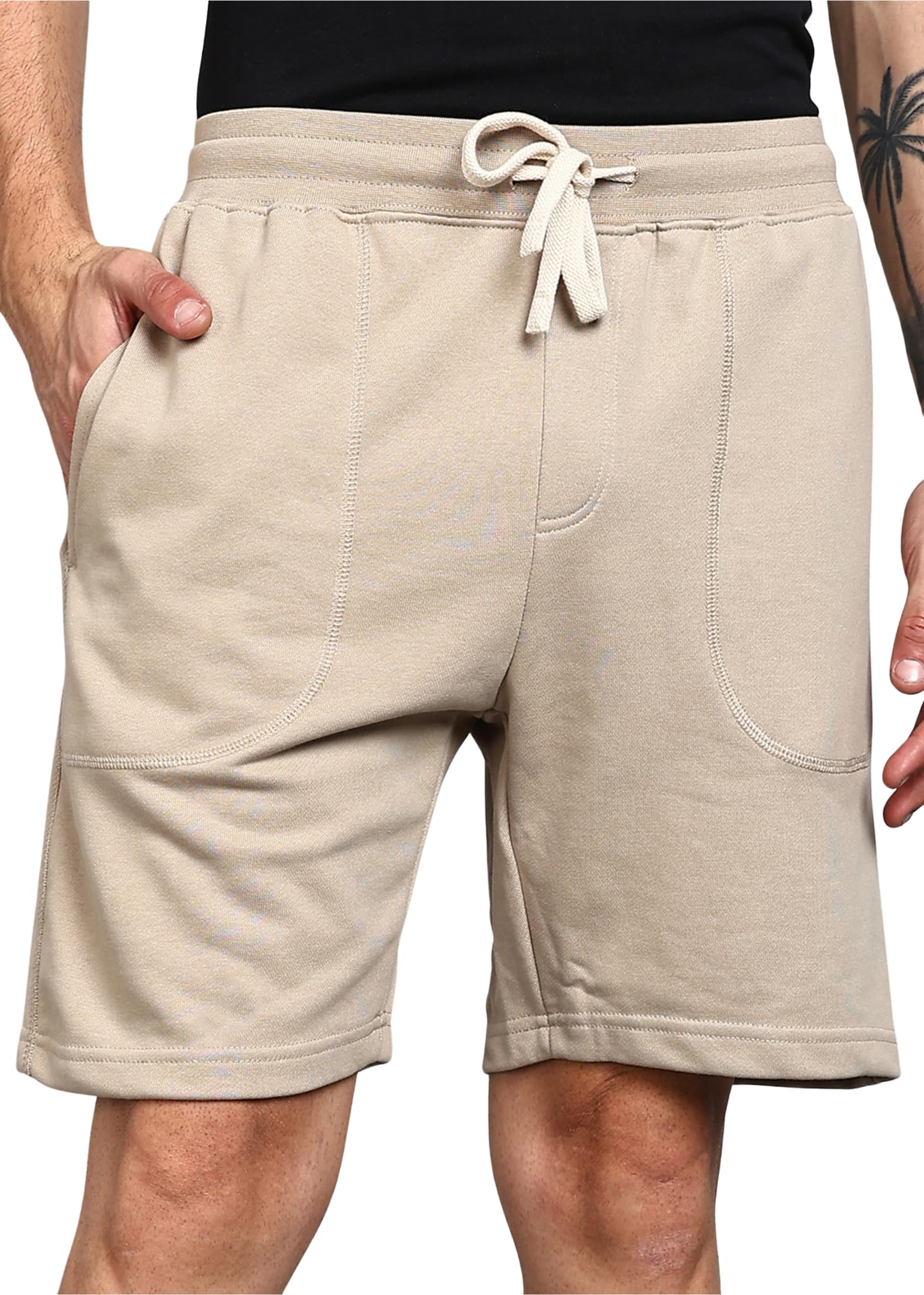 Alan Jones Clothing Men's Cotton Regular Fit Jersey Shorts | Comfortable Lounge, Gym & Everyday Wear | Sizes S-3XL-picture-13