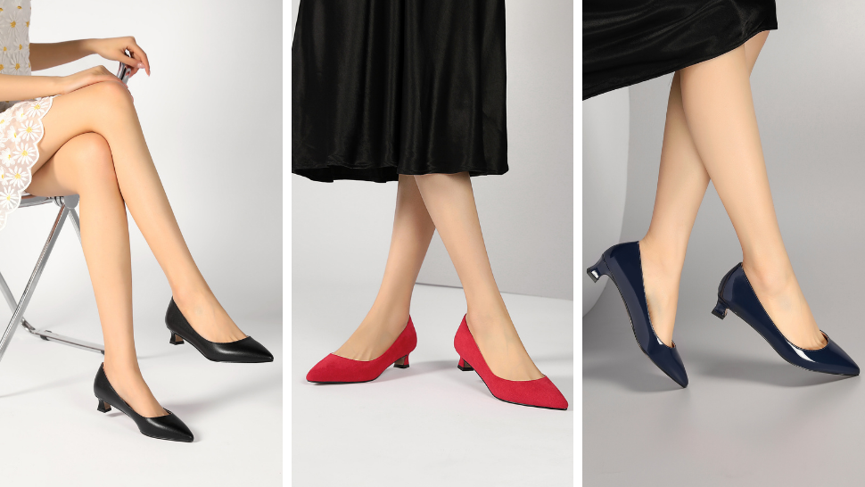 Watch Comfortable Women Low Heel Pumps on Amazon Live