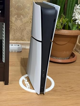 PS5 Uyumlu Dikey Stand | Vidalı Sabitlemeli | Yatay Ayak Saklama Bölmeli | Dengeli ve Dayanıklı Tasarım