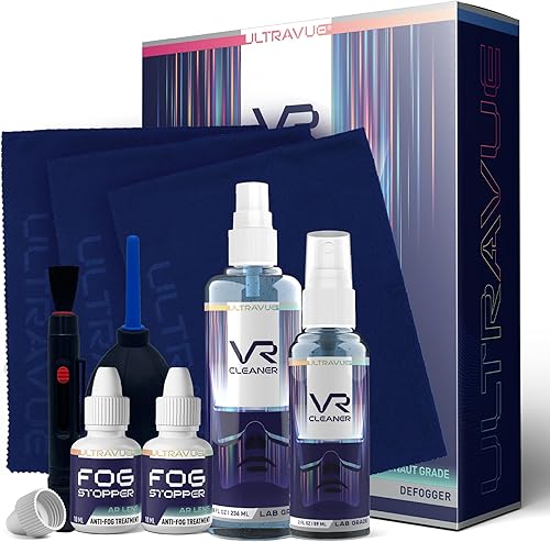 UltraVue Juego de limpieza de realidad virtual y aumentada kit de limpieza de auriculares de realidad virtual y aumentada incluye aerosoles de gel