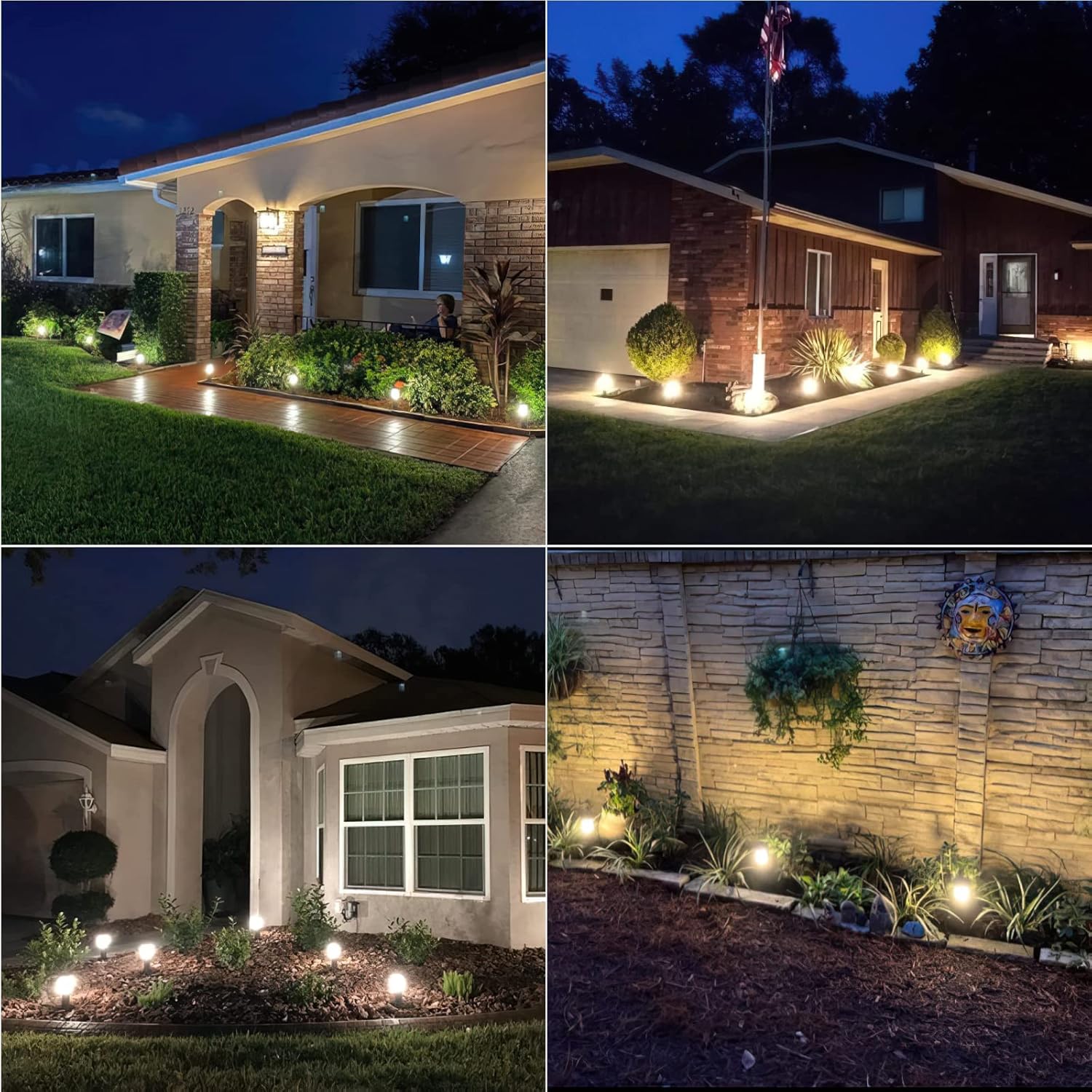 Low Voltage Landscape Lights Outdoor Pathway Lighting 8 Pack LED Path Lights 12V Landscape Light Mission Collection Bollard Decoration for Outdoor Outside Garden Driveway 8419-4321-08