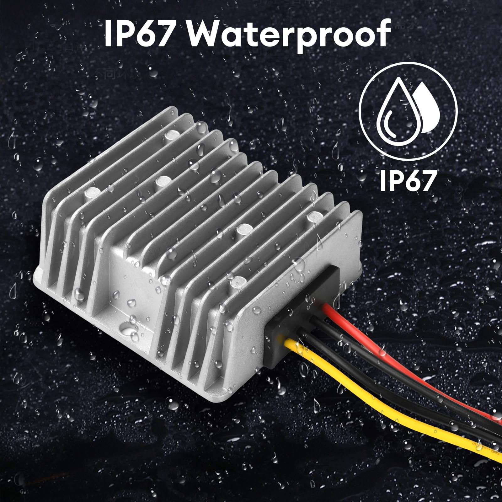 DC-DC 8-40V zu 12V Spannungs-Wandler 10A 120W, Aideepen Spannungs-regler 8-40V Step Down Converter, Aluminum Shell Waterproof Spannungsstabilisator