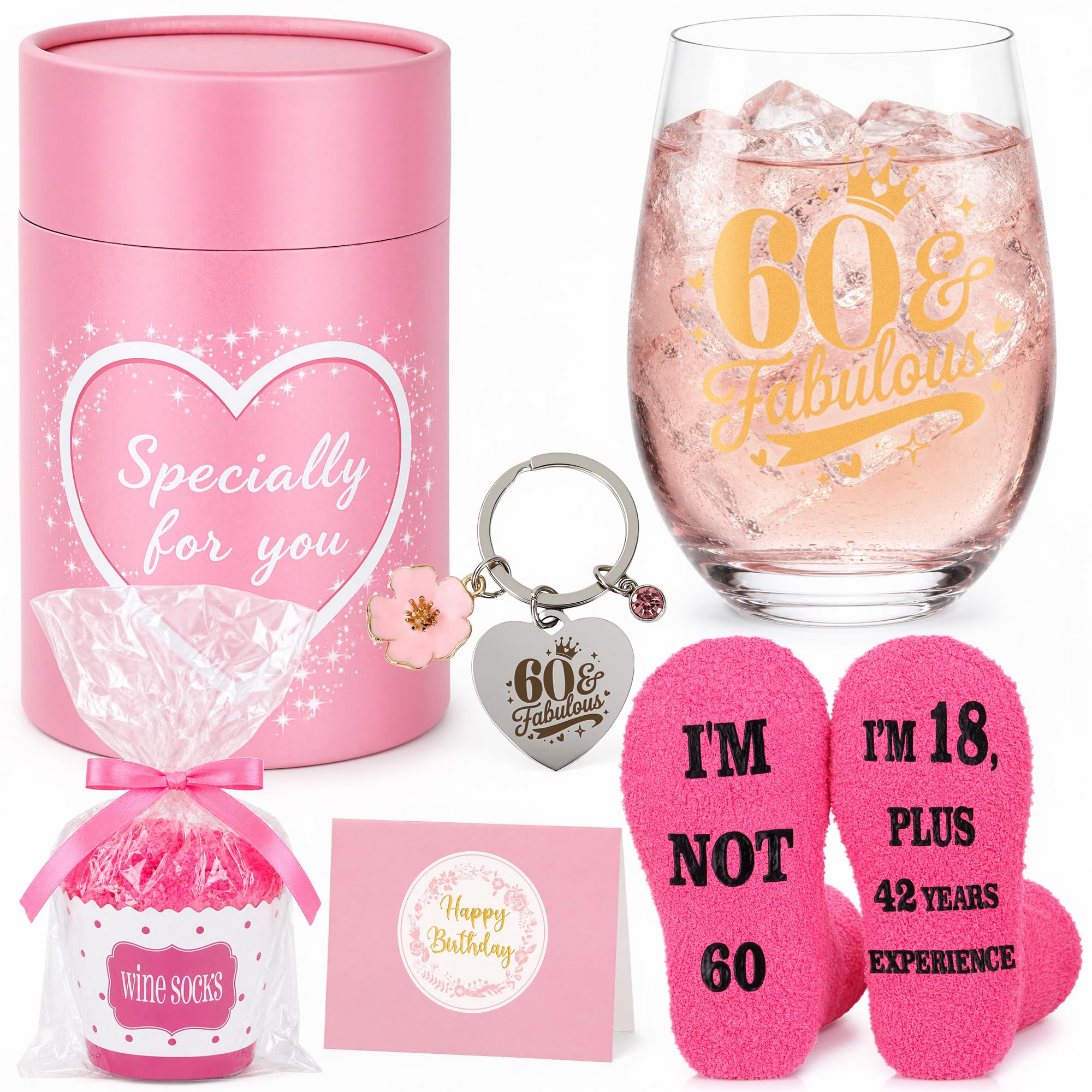 60th Birthday Gifts for Women, Happy 40 Years Old Birthday Gifts for Woman