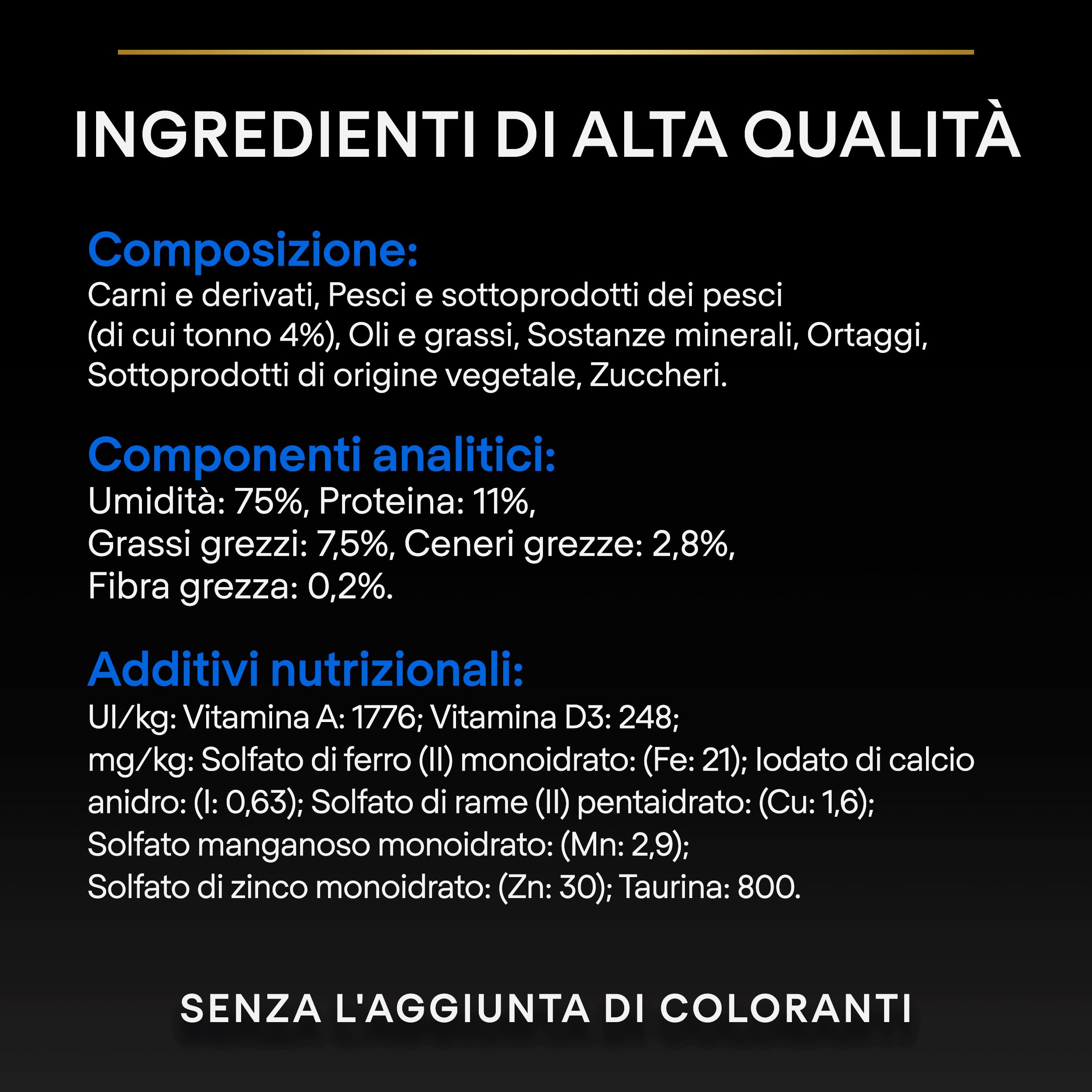PURINA PRO PLAN Longevis Cibo Umido per Gatti Anziani Mousse con Tonno 24 Lattine da 85g