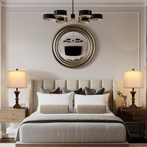 Miniatura 7 de ROTTOGOON Juego de 2 lámparas de mesa retro para dormitorio, lámparas de mesa rústicas vintage para sala de estar, lámparas de noche tradicionales,