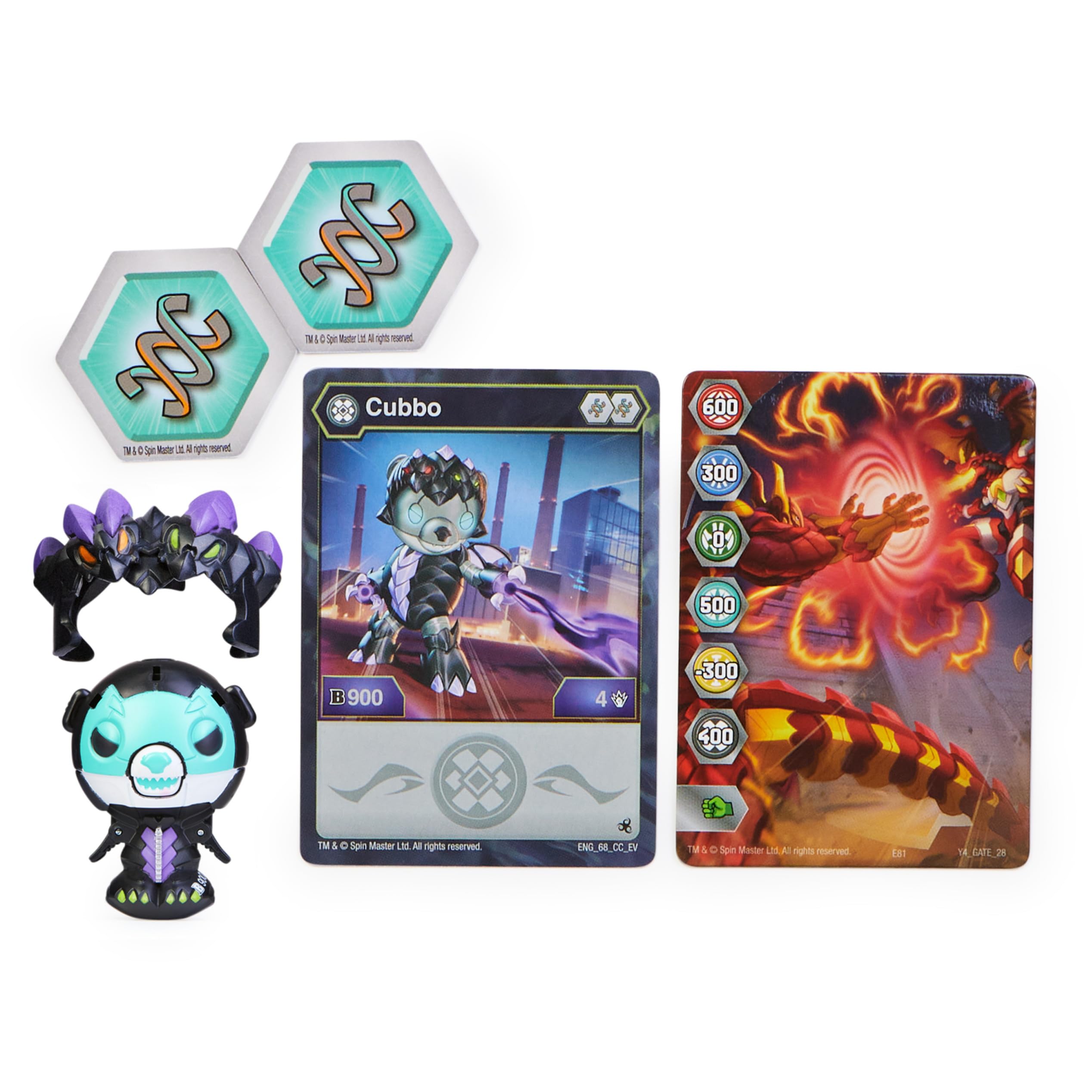 Bakugan, Pakiet Nillious Cubbo, Bakugan przekształcane figurki kolekcjonerskie, Zabawki dziecięce dla chłopców od lat 6