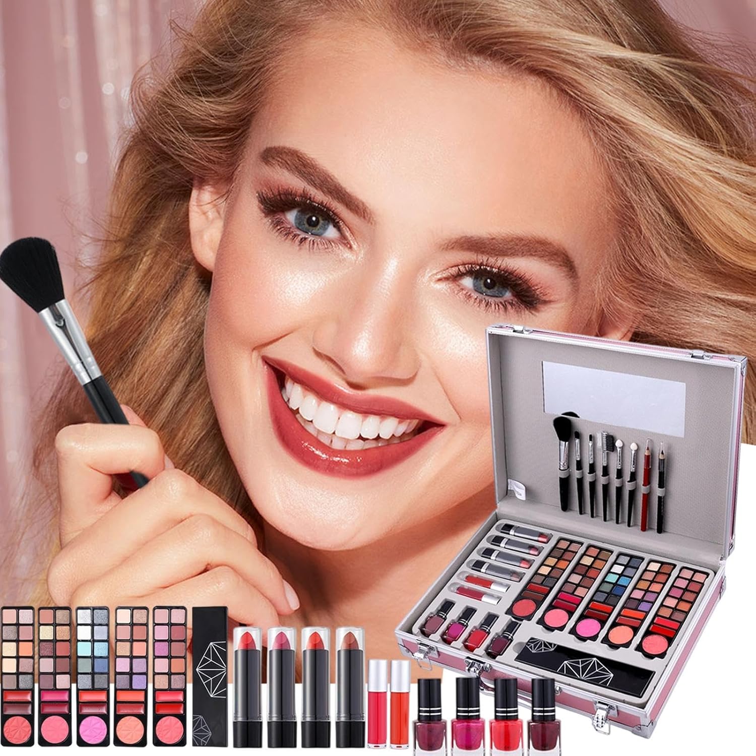 メイクアップセット（アイシャドウ・リップ・マスカラ）コスメバッグ