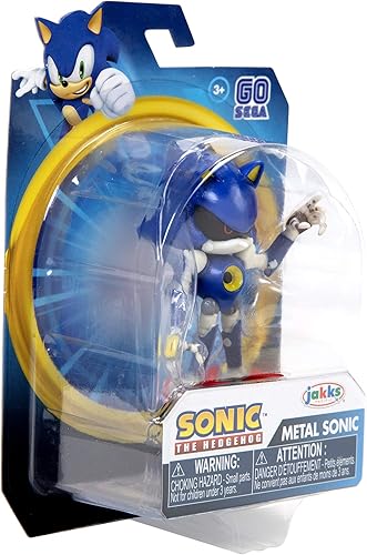Miniatura 8 de Sonic The Hedgehog Figura de acción de 25 pulgadas juguete coleccionable de metal sónico azul