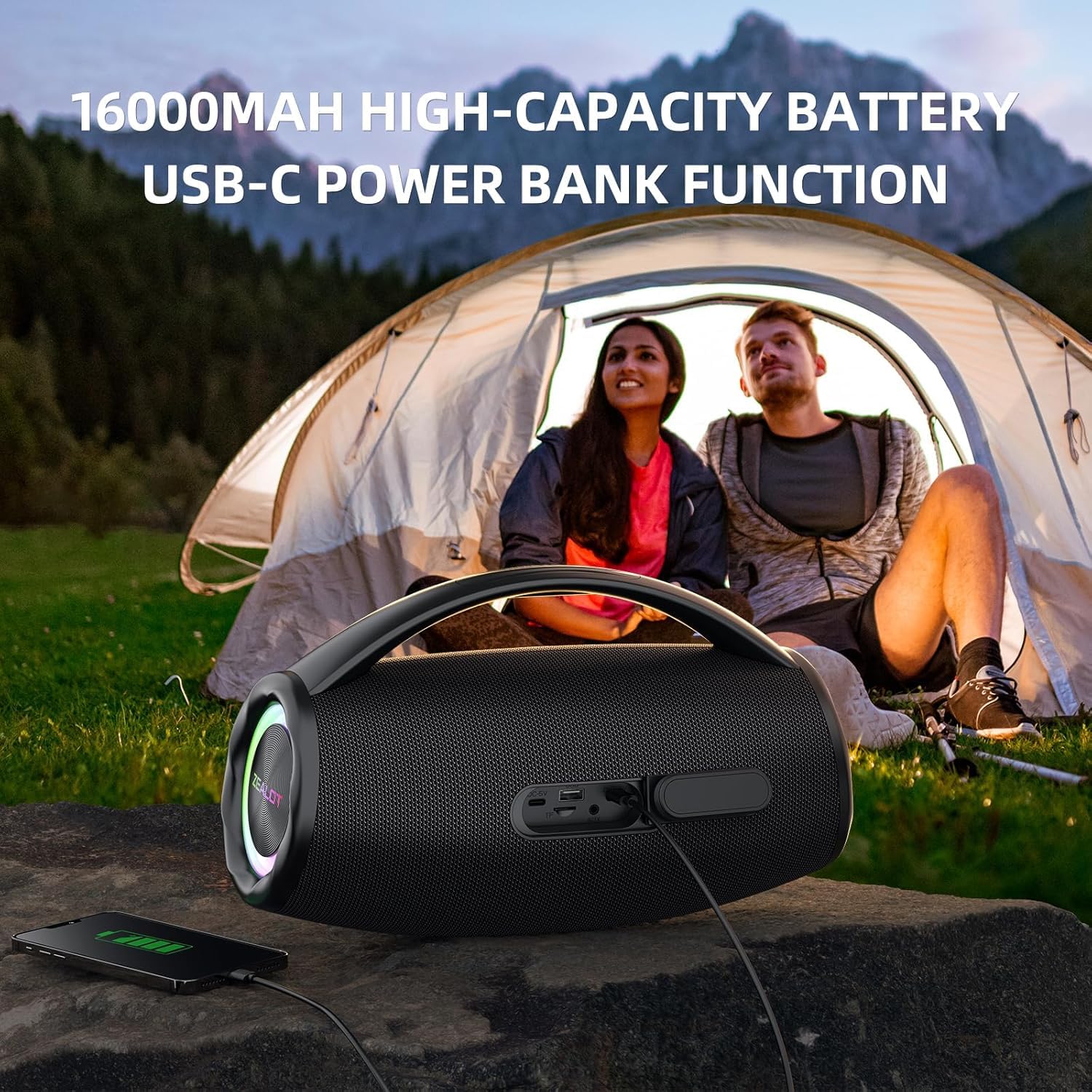 ZEALOT Bluetooth Speaker, 90W Portable Speaker Loud with Booming
