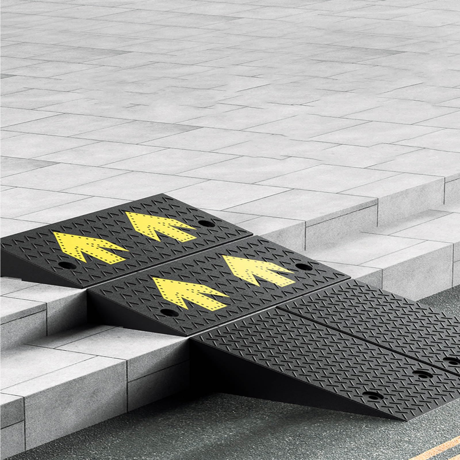 Rampas portátiles para sillas de ruedas, rampas para perros domésticos, rampas especiales para estacionamientos, duraderas, de gran capacidad de carga, adecuadas para garajes, escalones, carreteras (