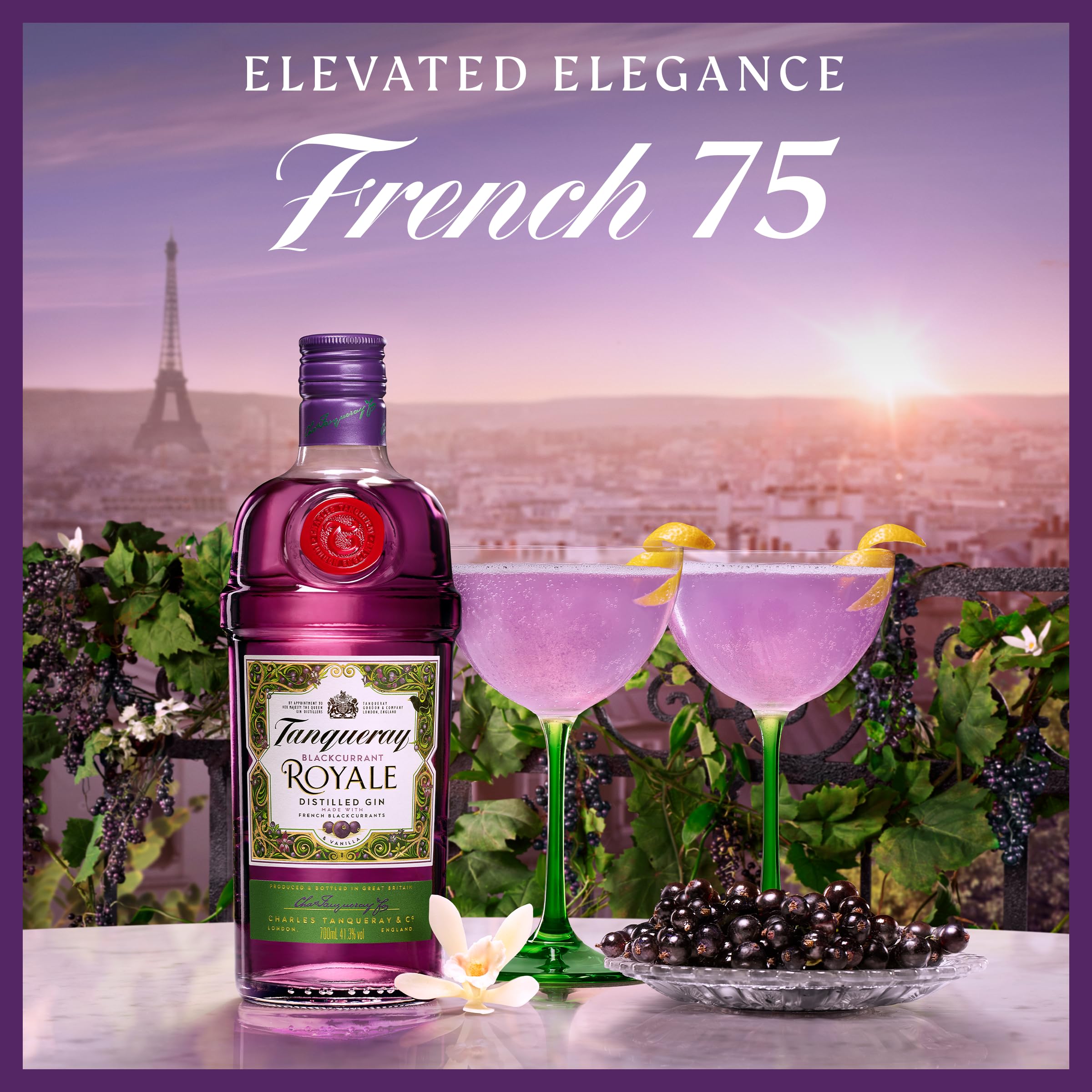 Tanqueray Blackcurrant ROYALE Distilled Gin 41,3% - 700 ml