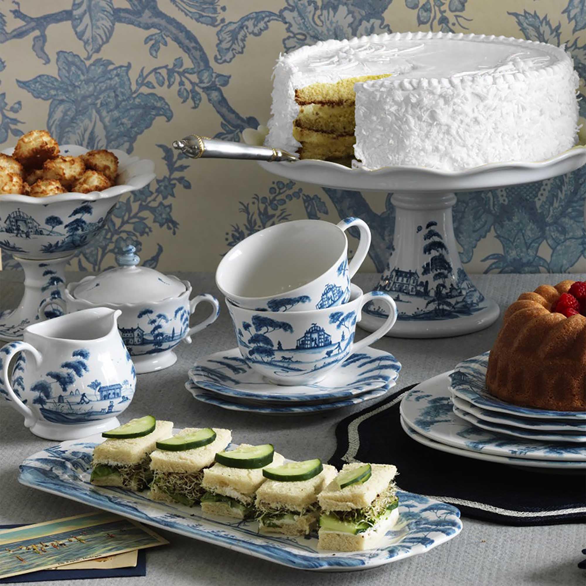 Amazon.com | Juliska Country Estate Teacups (Delft Blue): Teacups