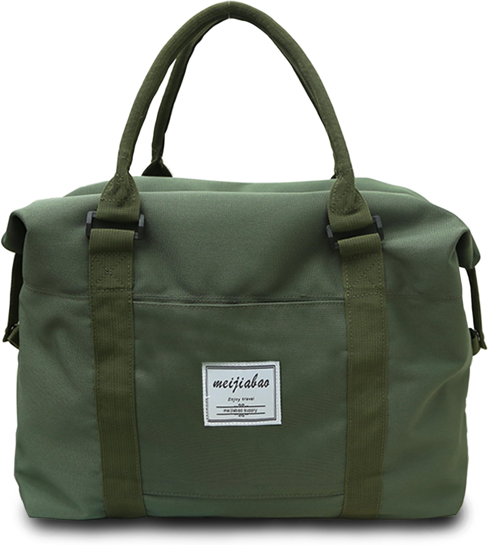 SENLI Waterproof Handbag Duffle travel bag tote Carry-On shoulder bag for Trips sports-Black