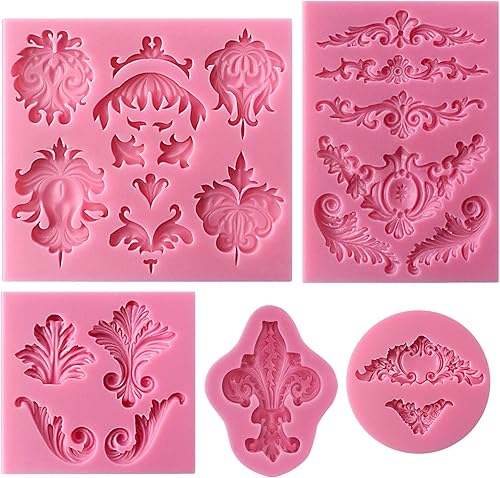 Miniatura 2 de Molde de silicona para fondant de encaje de estilo barroco para Sugarcraft, decoración de bordes de pasteles, decoración de cupcakes, joyas, arcilla