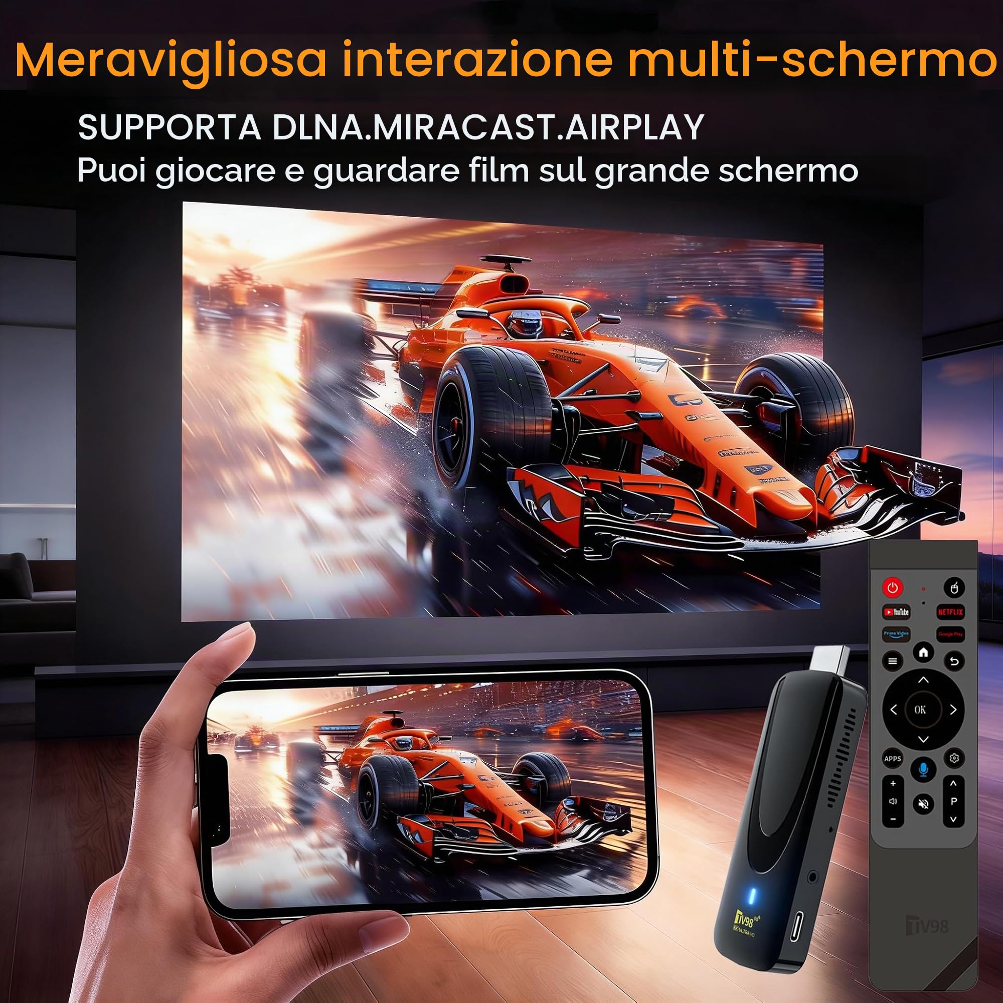 Android 14 bluetoothTV Stick, 2025 Largest 8K Streaming TV Stick,RAM 2GB ROM 16GB Dual WiFi 2.4G/5.8G 10K HDR 10+ Streaming Media Player