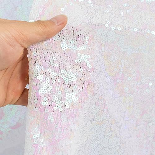 Pardecor Tela de lentejuelas por The Yard con purpurina de 5 yardas, tela de malla, tela de secuencia, tela de lino, tela para coser tela brillante disponible en Yaxa Colombia