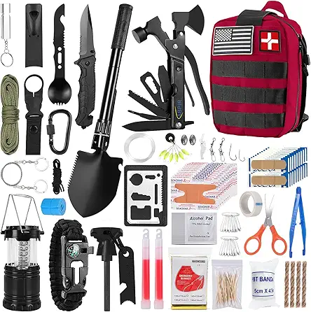 170 PCS Survival Kits, Survival First Aid Kit,...