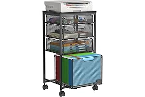 Rolling File Cart on Wheels for Enhanced Office Organization