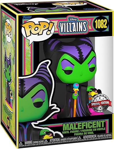 Funko Pop! Disney: Villains - Maleficent - (Blacklight) - Disney Villains - Collectible Vinyl Figure - Gift Idea - Official Merchandise - Toys for Kids & Adults - Movies Fans