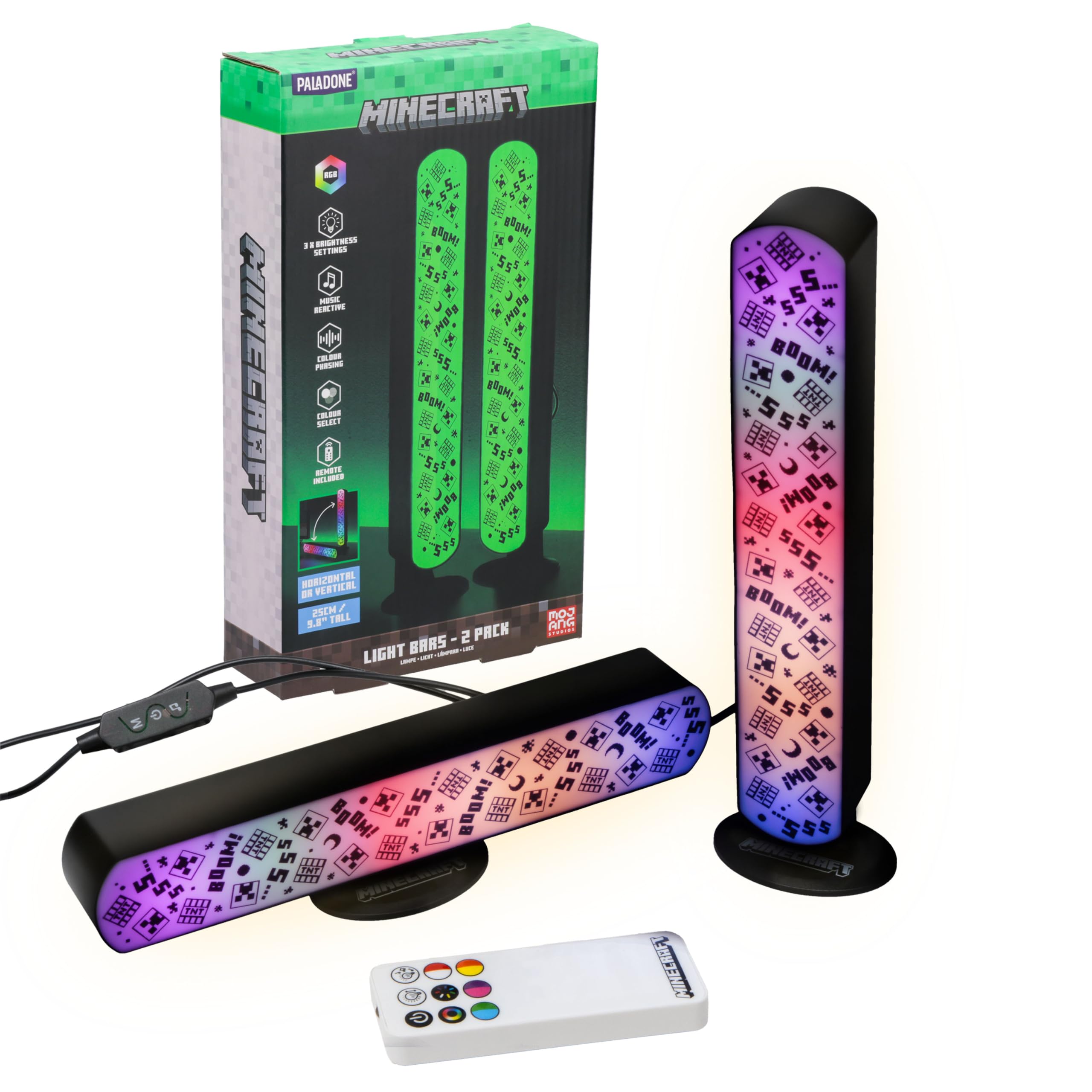 Amazon.com: Paladone Minecraft Officially Licensed Light Bar Set