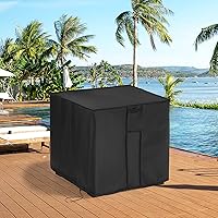 Vista 6 de Cubierta de Mesa al Aire Libre Cuadrada de 18 Pulgadas, Cubierta de Mesa de Patio para Mesa Refrigeradora de Hielo Cubo de Cerveza Keter, Cubierta