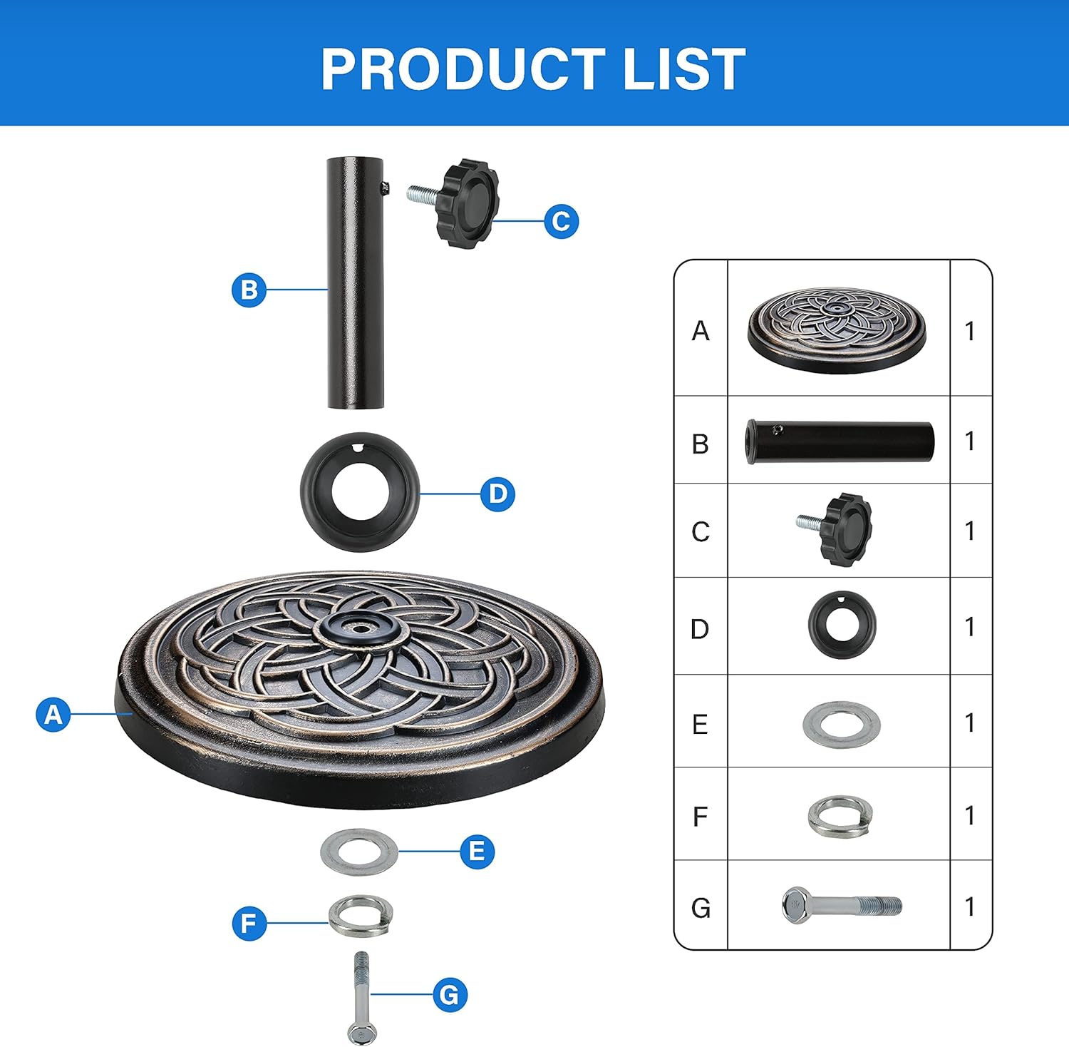 Ease Your Outdoor Enjoyment with the Simple Deluxe Heavy Duty Umbrella Base