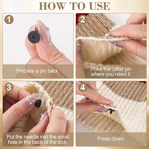 Miniatura 4 de 80 piezas de pines de goma de PVC, soporte de alfiler de solapa para hombres y mujeres, broche de insignias, tachuelas de corbata, insignias de