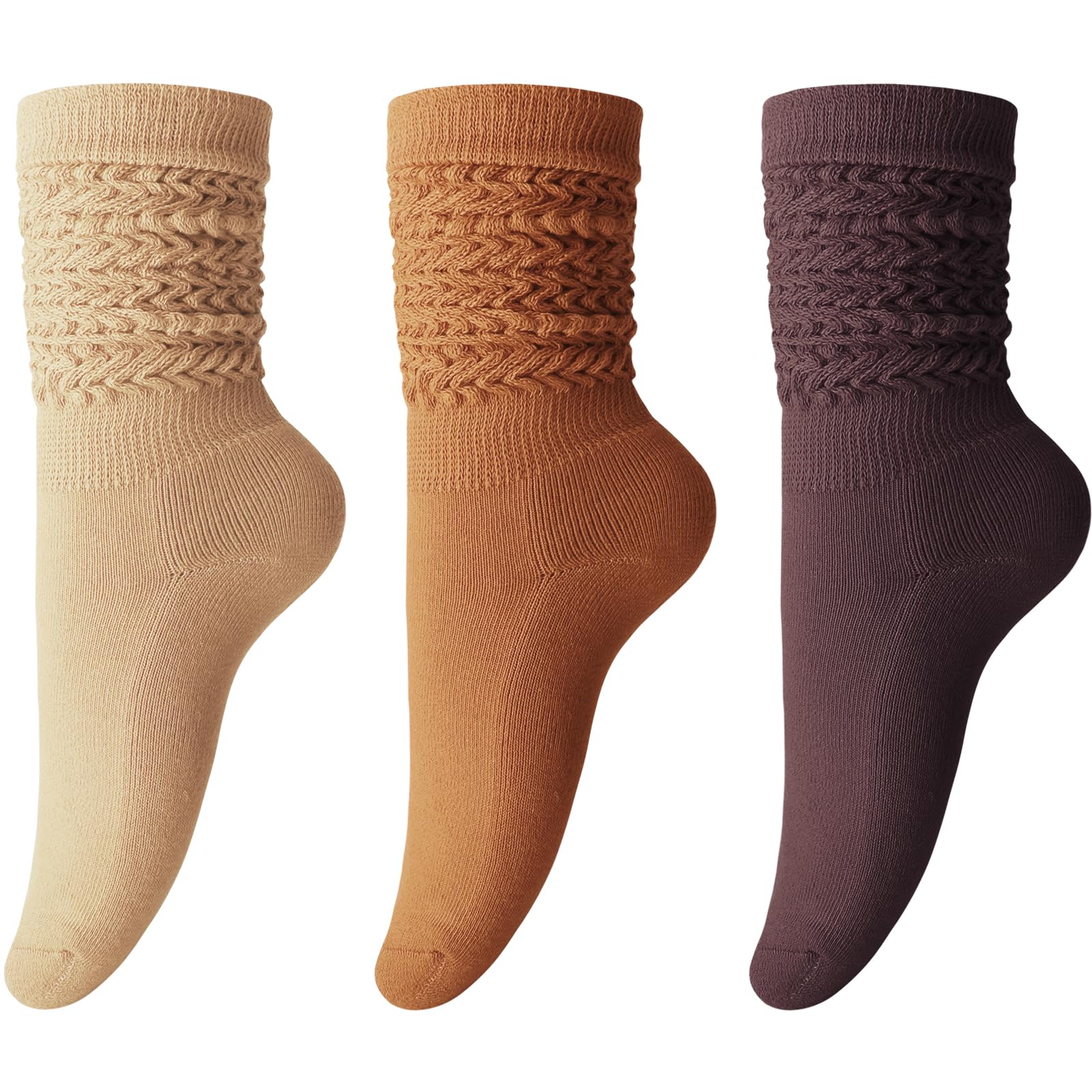 DRESHOW Women Slouch Socks High Thigh Extra Long Cotton Knit Soft Scrunch Warm Thick Knee High Boot Socks