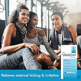 Vagisil Vagistat 1 Day Single-Dose Yeast Infection Treatment for Women, Antifungal Ointment Helps Relieve External Itching and Irritation, 1 Pre-Filled No Touch Vaginal Applicator (Pack of 1)