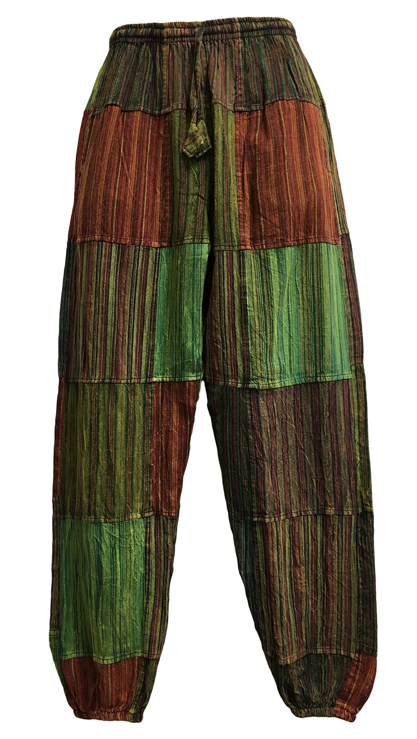 Men's Bohemian Vintage Hippie Alibaba Yoga Patchwork Harem Pants